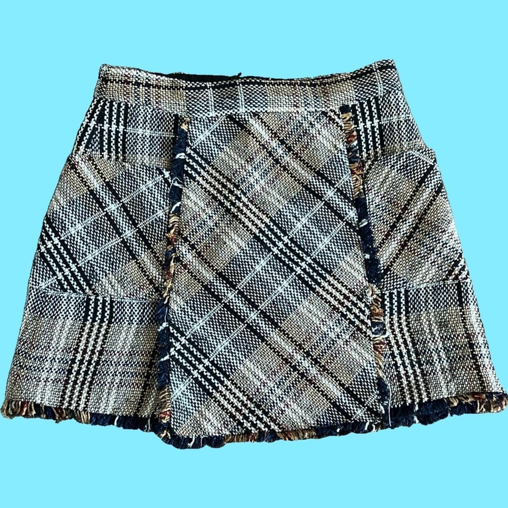 Zara Plaid Mini Skirt
